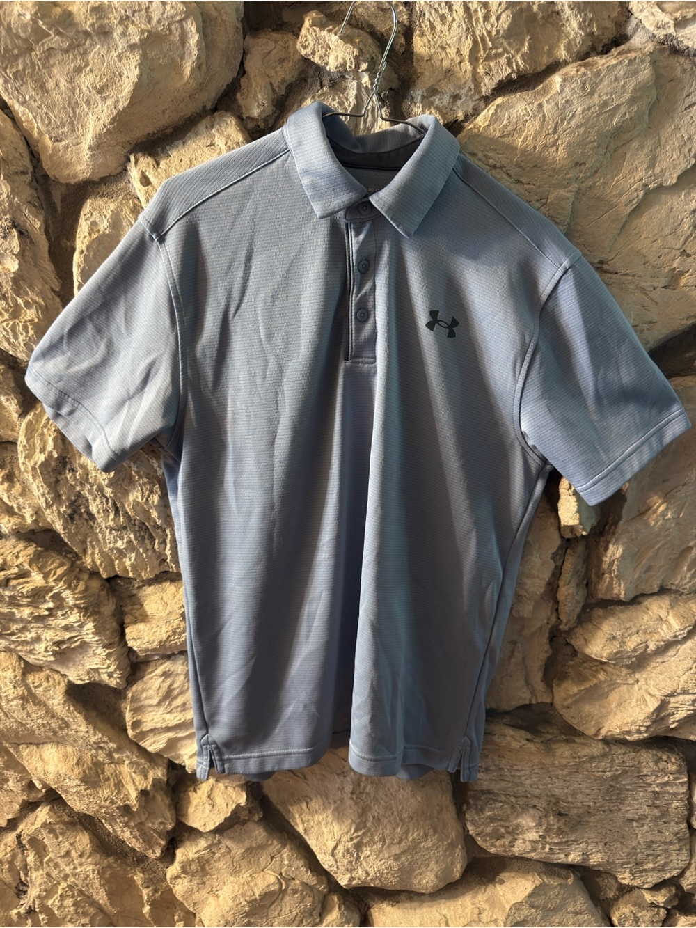 Under Armour Men’s Pale Blue Athletic Polo